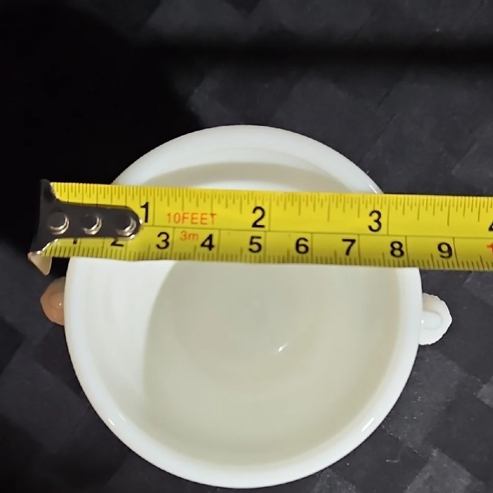 Westmoreland Milk Glass Footed Spooner in Raised Blackberry Pattern